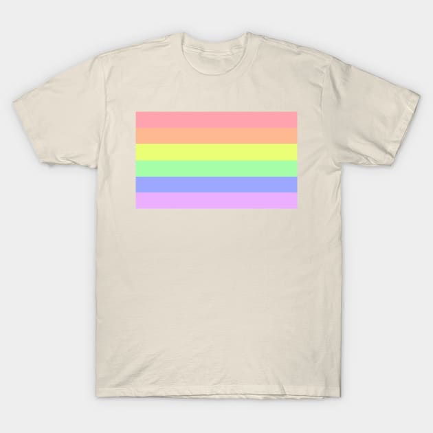 Pastel Rainbow Flag T-Shirt by sophielabelle